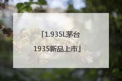 1.935L茅台1935新品上市